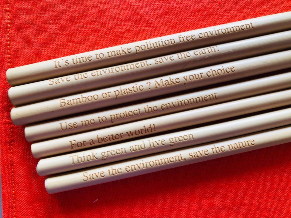 Bamboo straws from the jungles