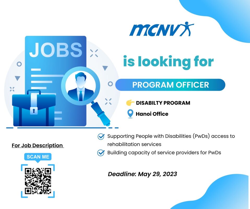 [VACANCY] DISABILITY PROGRAM OFFICER
