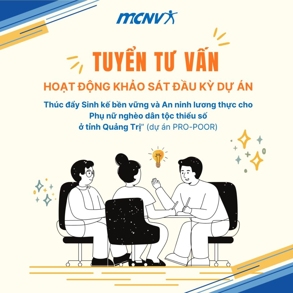 Tuyển tư vấn: Hoạt động khảo sát đầu kỳ dự án